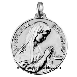 925 sterling silver Saint SusAnna medal