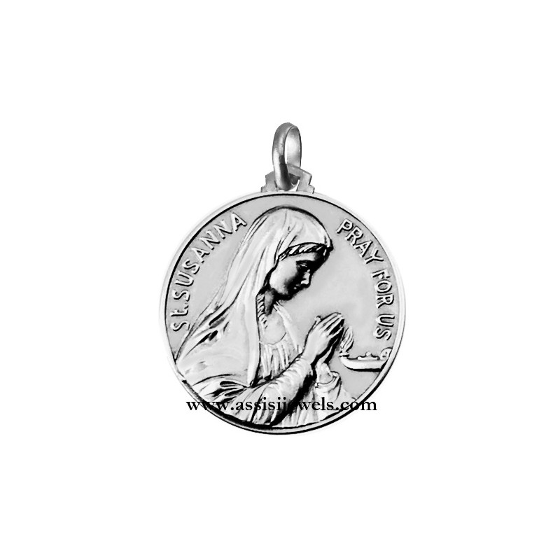 925 sterling silver Saint SusAnna medal