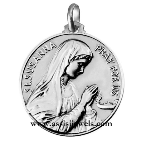 925 sterling silver Saint SusAnna medal