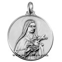 Medaglia di S. Teresa argento 925