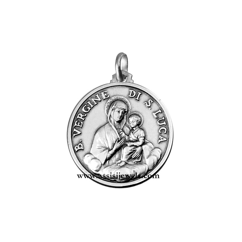 925 sterling silver blessed Virgin of st. luke medal