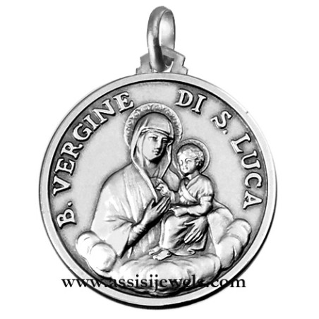 925 sterling silver blessed Virgin of st. luke medal