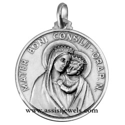 925 sterling silver Our Lady of good counsel medal