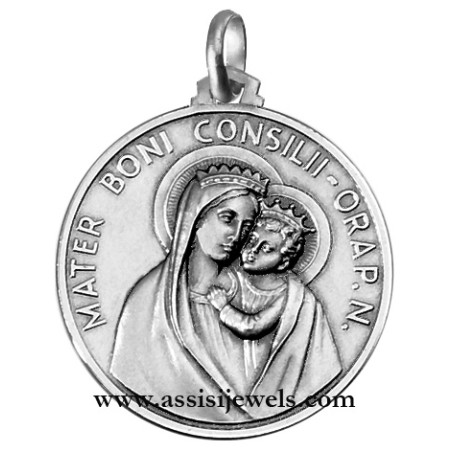 925 sterling silver Our Lady of good counsel medal