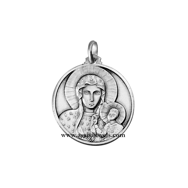 Medaglia Madonna Częstochowa argento 925