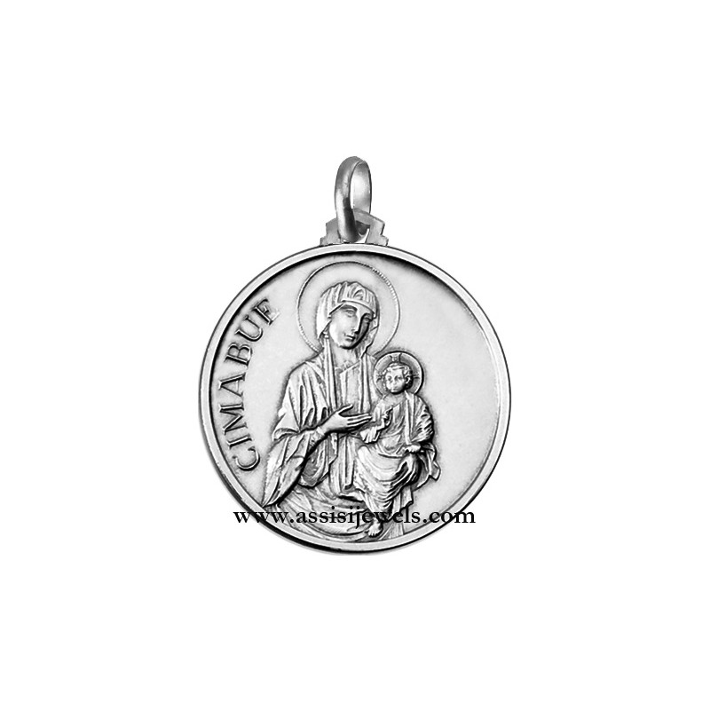 Medaglia Madonna del Cimabue argento 925