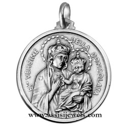 Medaglia Madonna Consolata argento 925