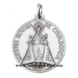 Medaglia Madonna Covadonga argento 925