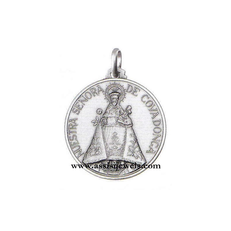 Medaglia Madonna Covadonga argento 925