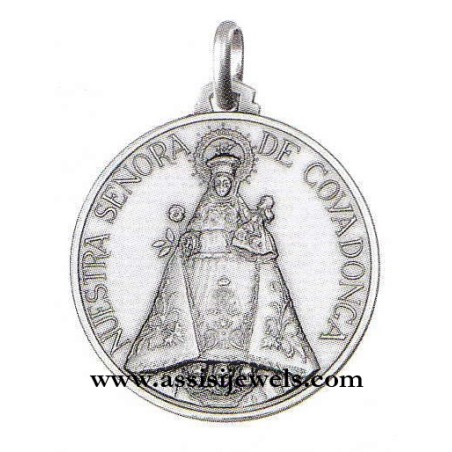 Medaglia Madonna Covadonga argento 925