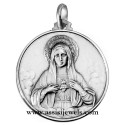 Medaglia Cuor di Maria argento 925