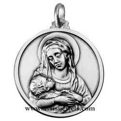 Medaglia Madonna divina provvidenza argento 925