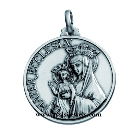 Medaglia Madonna Mater Ecclesiae argento 925