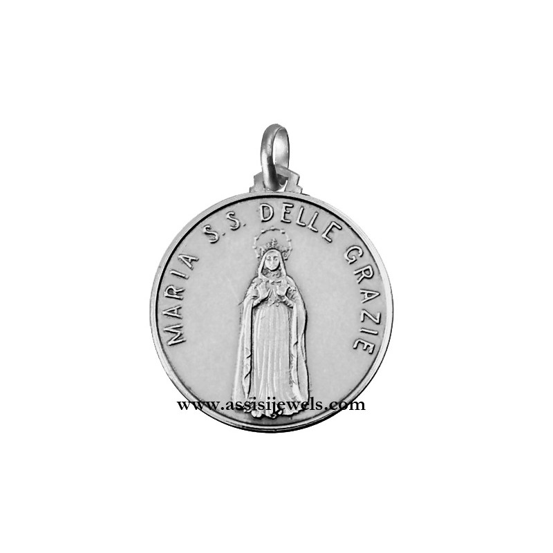 925 sterling silver Virgin of the Grace medal