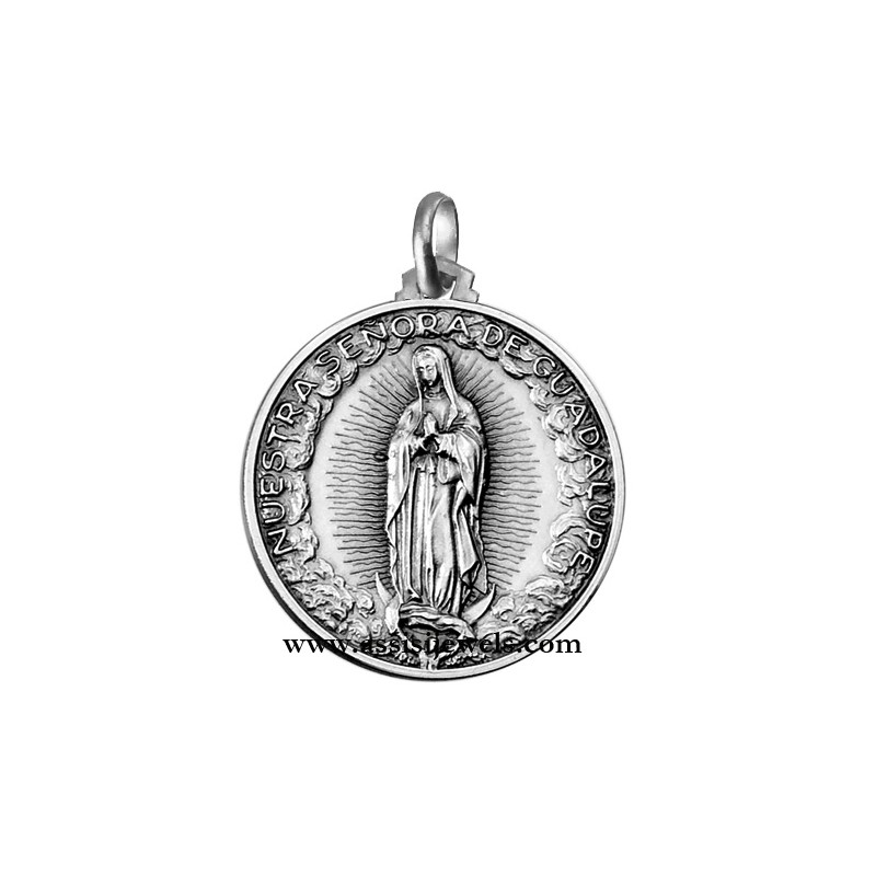 Medaglia Madonna di Guadalupe argento 925