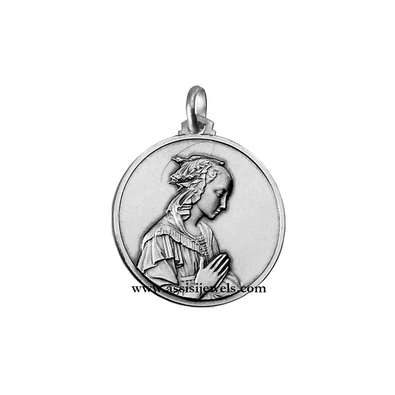 925 sterling silver Madonna of the lippi medal