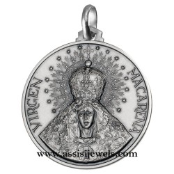 Medaglia Madonna di Macarena argento 925