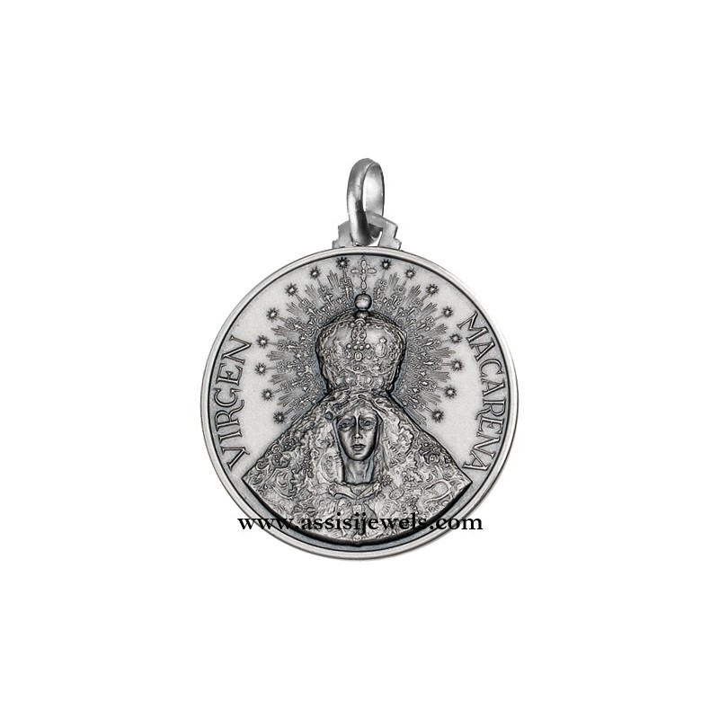 Medaglia Madonna di Macarena argento 925