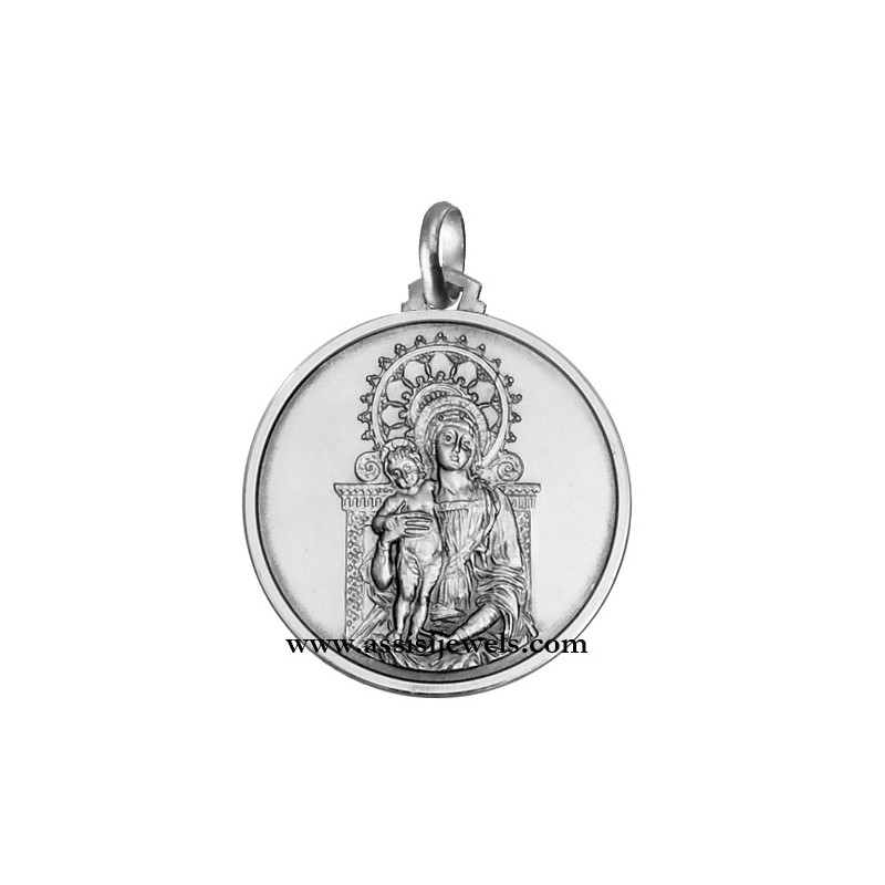 Medaglia Madonna del Mantegna argento 925