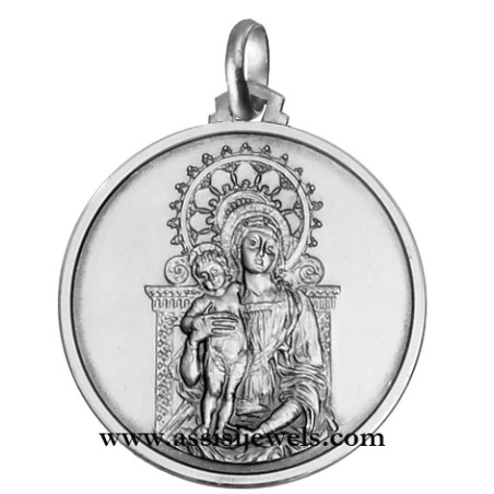 Medaglia Madonna del Mantegna argento 925