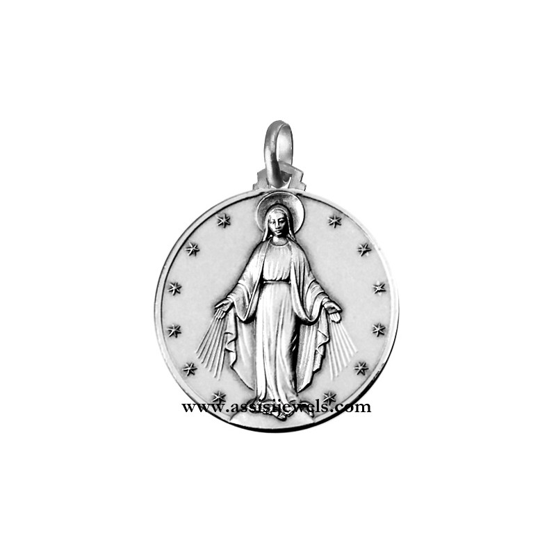 Medaglia Madonna miracolosa argento 925
