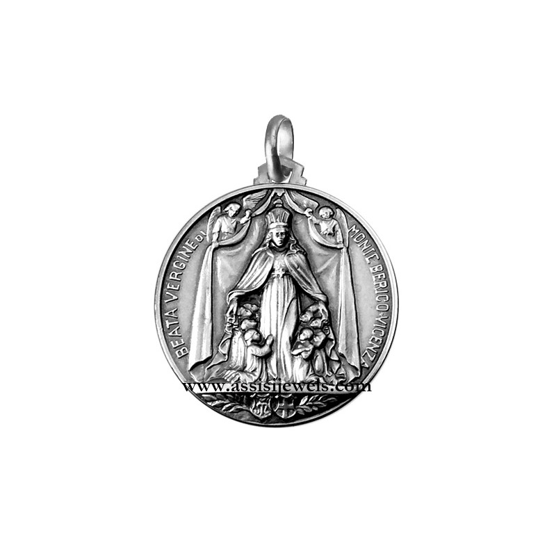 925 sterling silver Madonna of monte Berico medal
