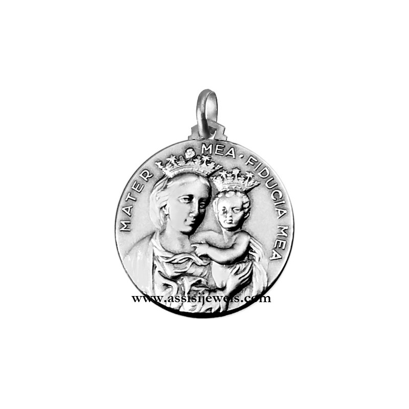 Medaglia Madonna Mater mea argento 925