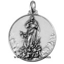 925 sterling silver Madonna of Murillo medal