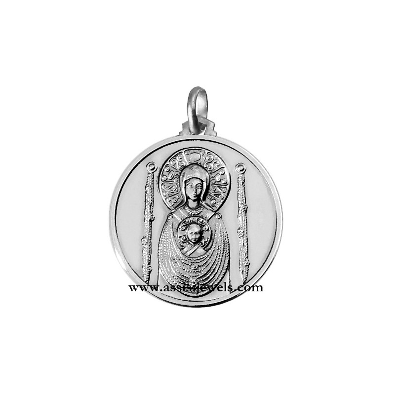 925 sterling silver Madonna Nicopeia medal