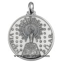 925 sterling silver Our Lady of Pilar medal