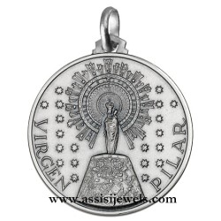 Medaglia Madonna del Pilar argento 925