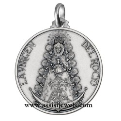 925 sterling silver Madonna of Rocio medal