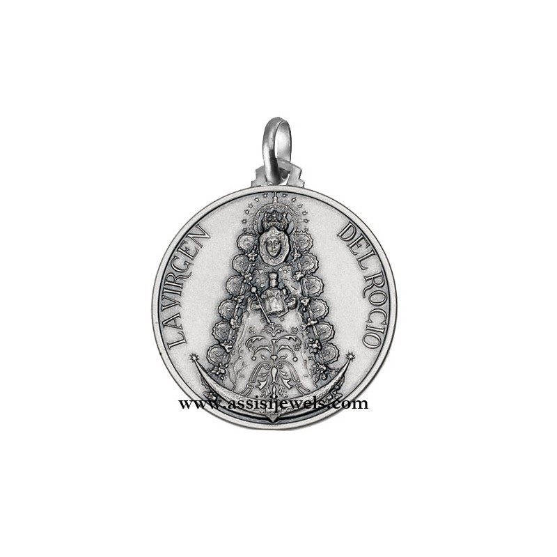 925 sterling silver Madonna of Rocio medal