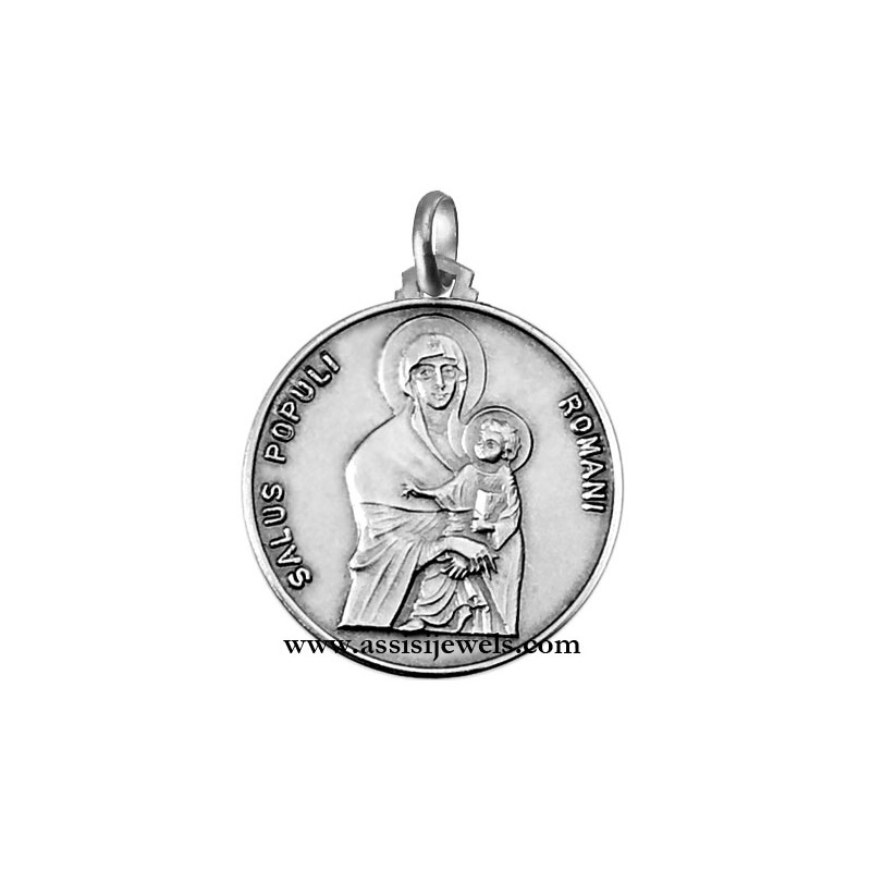 Medaglia Madonna salus popoli argento 925