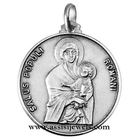 925 sterling silver Madonna salus popoli medal