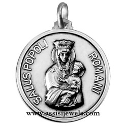 925 sterling silver Madonna salus popoli medal