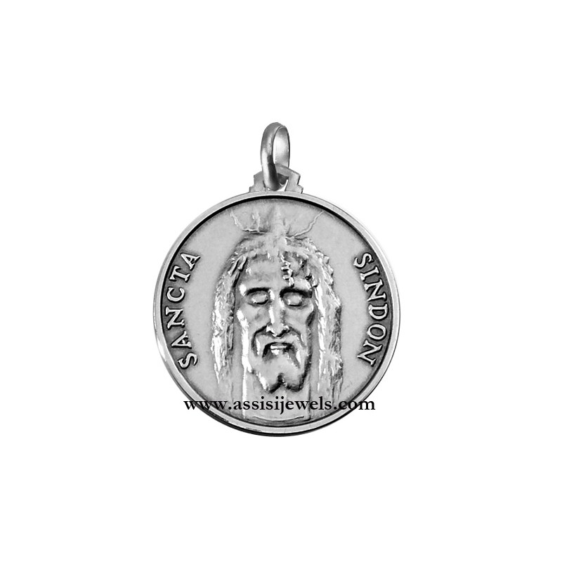 925 sterling silver face of Christ Holy shroud medal