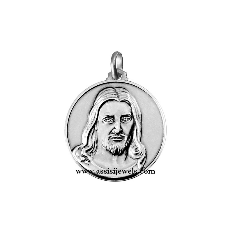 925 sterling silver Merciful Christ medal