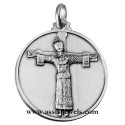 925 sterling silver full face of Holy Christ medal