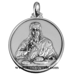 925 sterling silver Christ of Emmaus medal