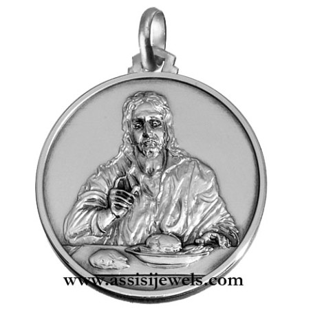 Medaglia Cristo di Emmaus argento 925