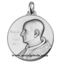 925 sterling silver Pope Paul Vi medal