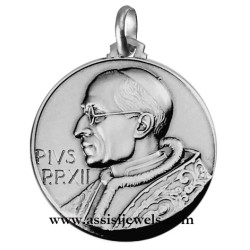 Medaglia di Papa Pio XII argento 925