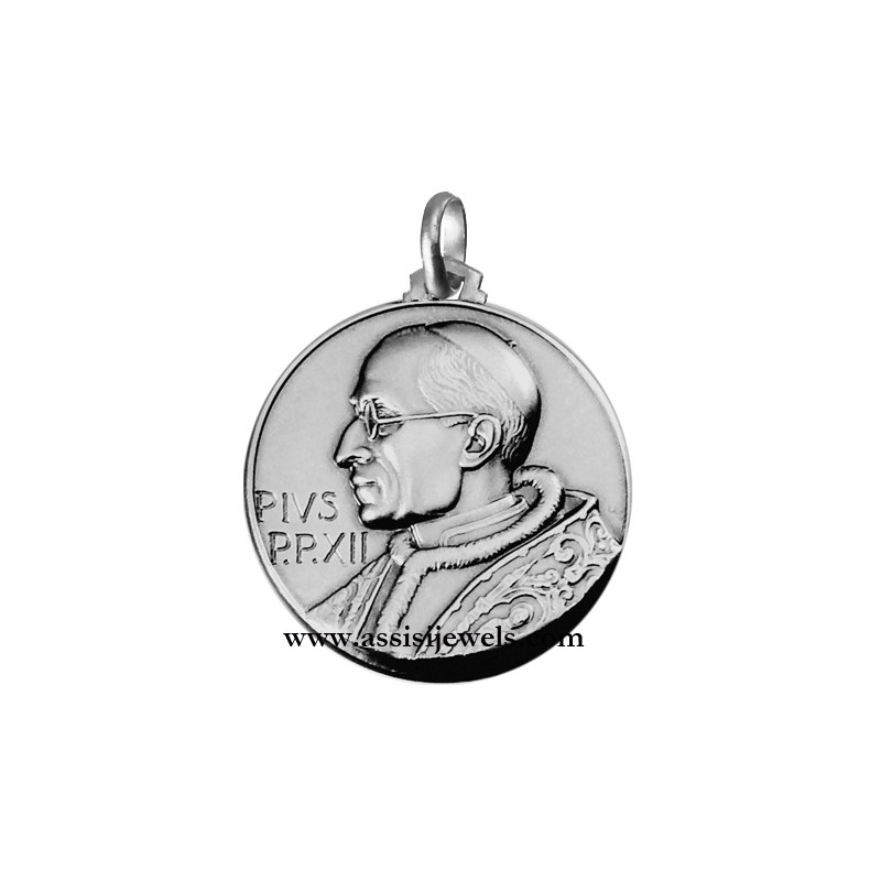Medaglia di Papa Pio XII argento 925