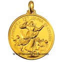 18 kt gold Virgin Mary assumed into Heaven medal