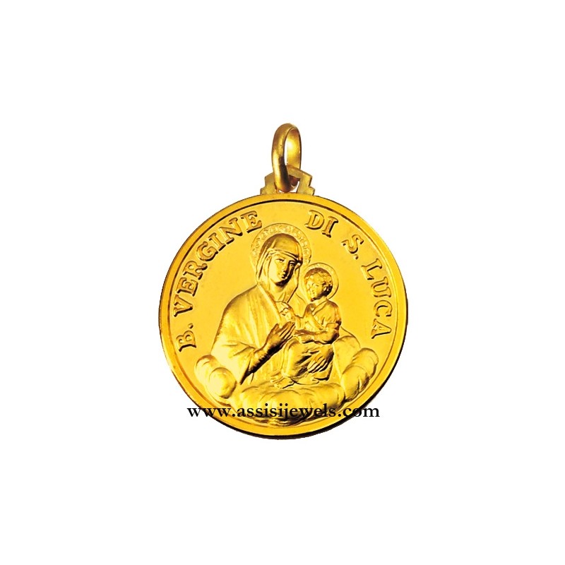 Medaglia beata Vergine di San Luca oro 18 kt