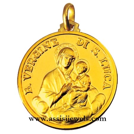 Medaglia beata Vergine di San Luca oro 18 kt