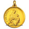 18 kt gold Madonna of Cimabue medal