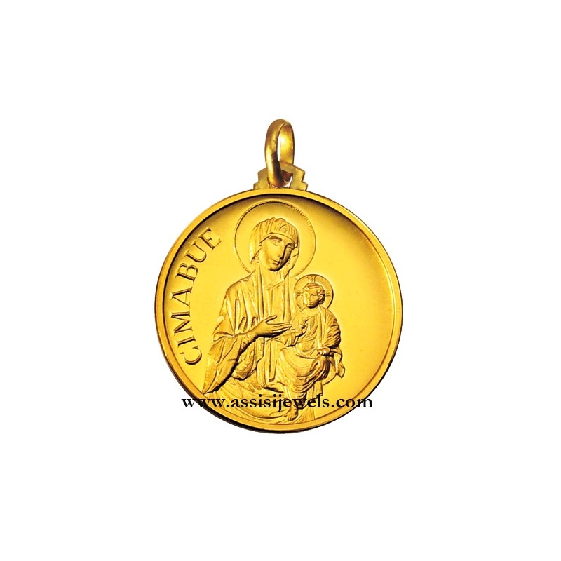 18 kt gold Madonna of Cimabue medal