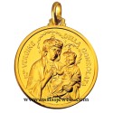 18 kt gold Madonna consoled medal